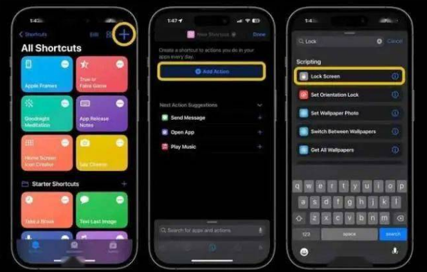 上犹苹果14锁屏维修店分享iPhone14升级iOS16.4后如何创建锁屏快捷方式 